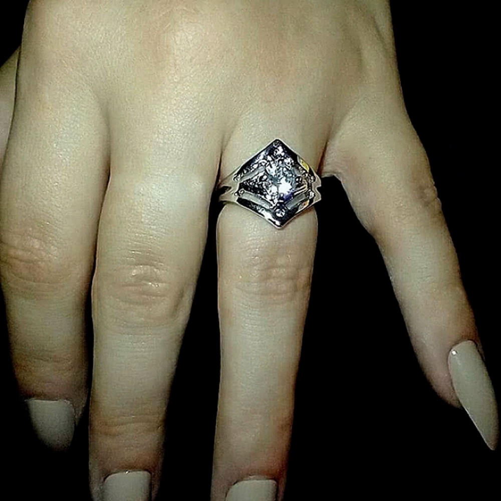 Faux Diamond Ring